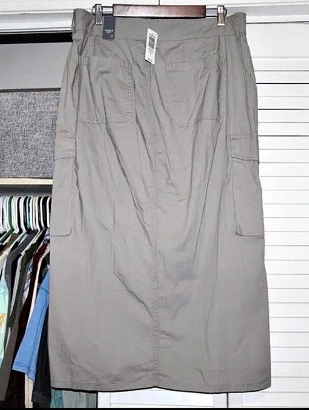 Torrid Cargo Ankle Poplin Skirt Bermuda Shorts in Gray Size 12 NWT